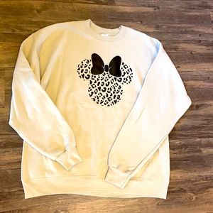 Safari Minnie Print sweatshirt by Hanes.